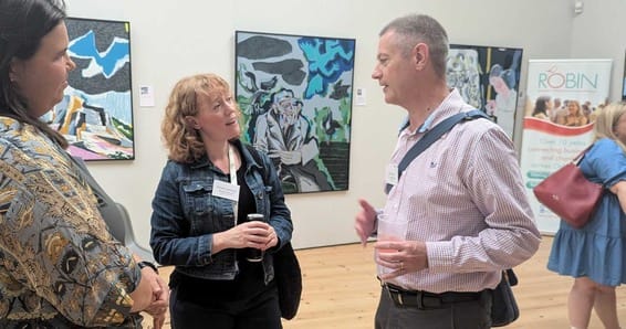 Networking at ROBIN event